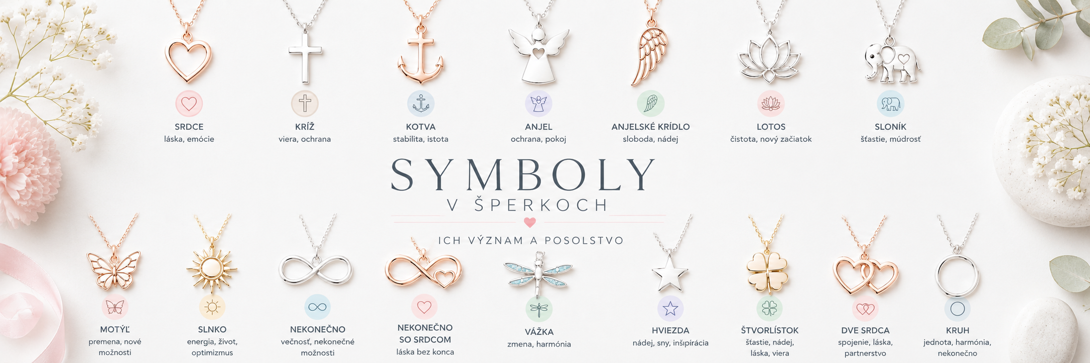 symboly na šperkoch
